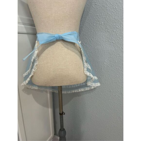 Apron Vintage chiffon Baby Blue with Heart& ring  Mrs Maisel !!
Great if you are - Picture 3 of 3